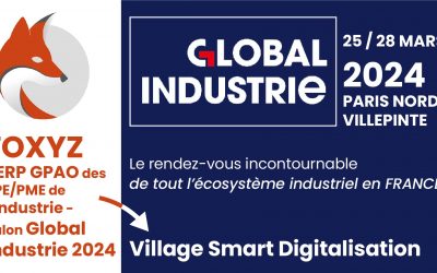L’équipe FOXYZ au Salon Global Industrie à Paris du 25 au 28 mars 2024